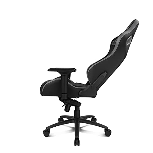 DRIFT DR600 -DR600BGRAY - Sedia da gioco professionale, similpelle, braccioli 4D, pistone di classe 4, meccanismo a rana, inclinazione, rotazione, cuscinetto lombare/cervicale, nero/grigio - Sedia gaming - Immagine 7
