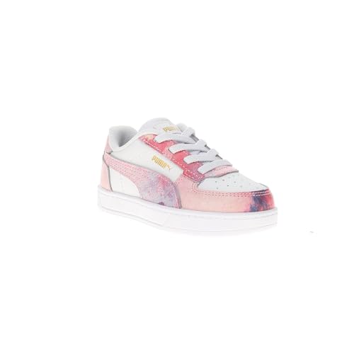 PUMA Infant Girls Caven 2.0 Paint Lace Up Sneakers Shoes Casual - White - Size 8 M2