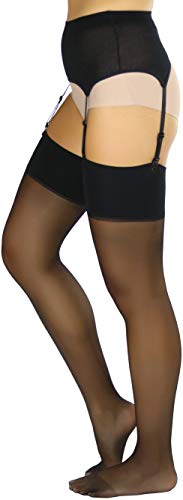 Image of ToBeInStyle Women's Suspender Pantyhose