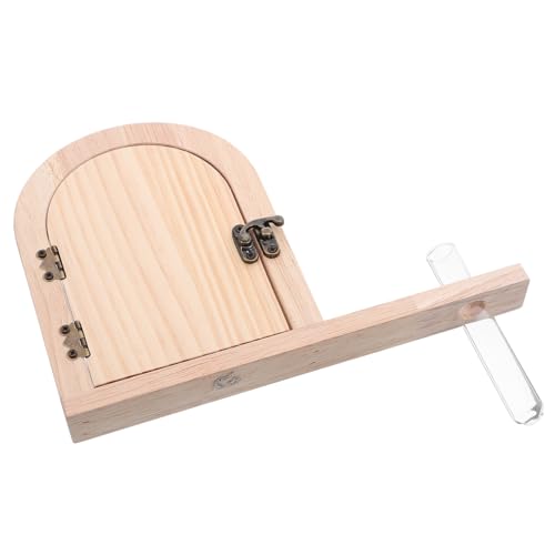 Kisangel 童話ドア形状の木製コンセントカバー 取付簡単な試験管花瓶付き とペットの 保護用 ユニバーサル対応 ナーサリーや 部屋の壁デコレ