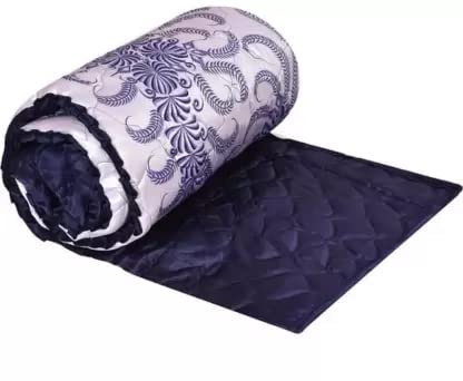 TRUE VALUA 220 GSM Satin Deluxe VIP Microfiber AC Comforter/Blanket for Winter/Quilt/Duvets for King Size Double Bed (Blue, Double)