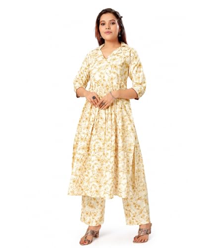 Image of Momenta Women's Pure Cotton Maternity Kurta Set | Feeding Kurti with Concealed Zippers | Maternity Dress for Pre & Post Pregnancy