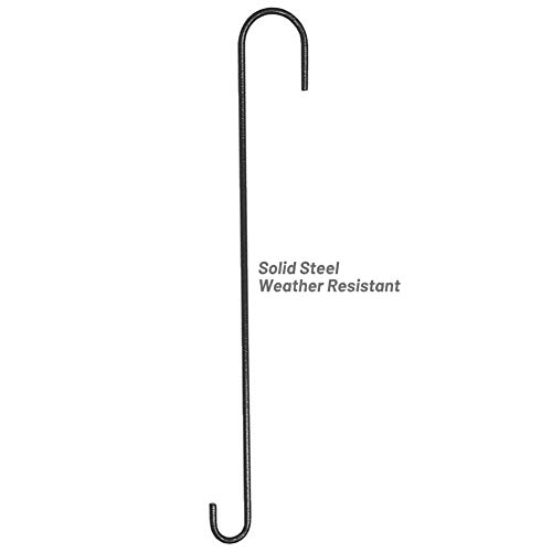 image for More Birds 18-Inch Extension Hook, Steel, Bird Feeders, Plants, and Wi