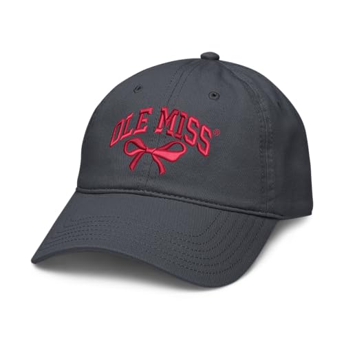 Mississippi Ole Miss Rebels Bow Officially Licensed Adjustable Puff Embroidered Baseball Hat