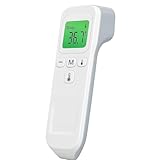 Termômetro Infravermelho Digital Sem Contato Bebê Criança Adulto Portátil Preciso Rápido Memória Alarme Alta Temperatura Display LCD C/F Leve Automático Sensor Testa Premium