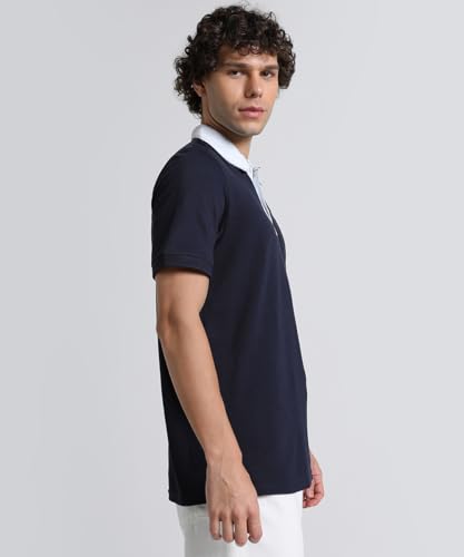 Image of Puma Men Cotton Solid Regular Fit Polo T-Shirt for Both Sporty Outings and Casual Daywear
