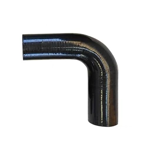 Manguera Turbo Intercooler Tubo Entrada Manguera Resistente Altas Temperaturas Negra Curva 90° Ángulo Recto Tubo Admisión Modificado Tanque Agua Silicona Turboalimentada(16mm)