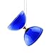 MAGICYOYO Pro Triple Bearing Diabolo Medium Size 5” Blue Chinese Yoyo Toy with 2 Pair Carbon Sticks+ 2 Extra Strings +1 Net Bag, High Performance Chinese Yoyo Diabolo Skill Toy