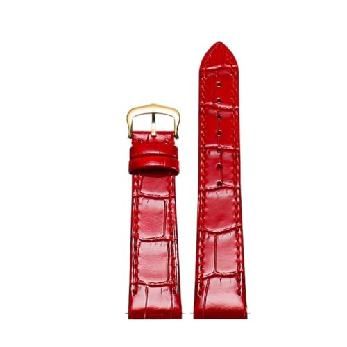 Bracelet Cartier Santos Dumont 19mm crocodile rouge or montre femme dégagement rapide
