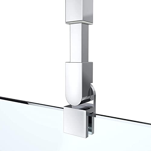 Shower Door Glass Support Bar,Wall To Glass Support Arm For Fixing Frameless Shower Glass Panels,Suitable For 6-10 Mm Thick Glass（Square） (300×450Mm) #TOP3