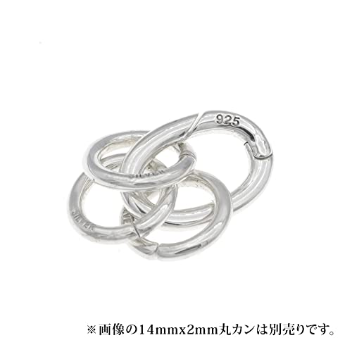 Amazon | シルバー925 カラビナ サークル マルカン 丸カン 外径