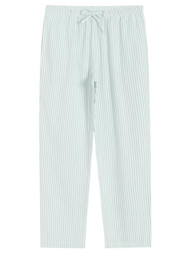Image of Latuza Women's Cotton Long Sleeve Pajama Set Seersucker Button Down Pj Set