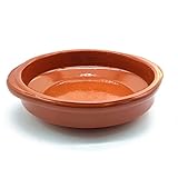 AC – Cazuela de barro – Fabricado en España – Apto para vitro y hornos – Ø 18 cm