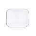 Enamelware Large Roasting Pan - Solid White with Black Rim