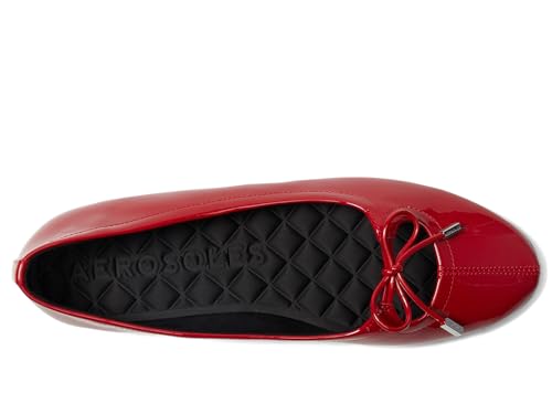 Aerosoles Women's Perle Ballet Flat, Racing Red Patent Faux Leather, 9W by Aerosoles - Used condition - Image 2