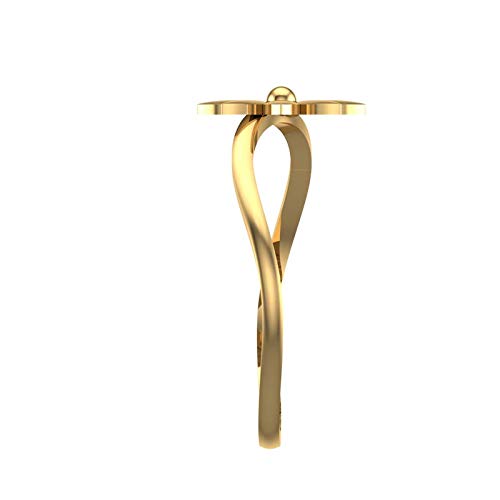 Image of DISHIS 14K Yellow /White /Rose Gold Ring for Women