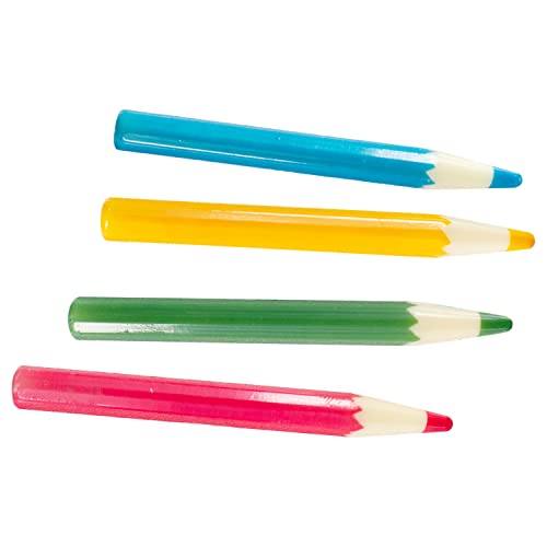 10 Essbare Zuckerstifte | Fondant Dekoration Für Einschulung | Bunte Cake Topper Für Torten