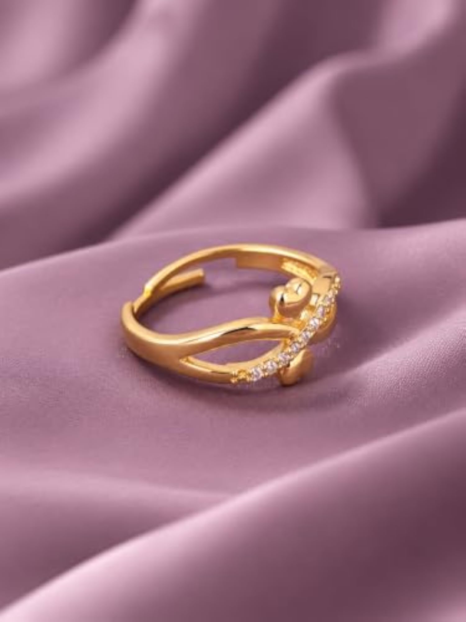 Women's Adjustable Designer Ring, Chic Look