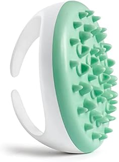 Pinkiou Body Brush Massager Anti Cellulite Slimming Relaxing Scrub Soft Massager for All Kinds of Skins-Easy to Use and Clean (Green)