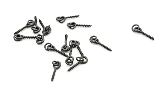 100 pcs Carp Fishing Boilie Screws con Anillo Sólido miniatura 7