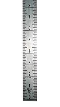 Oregon Rule Co. Adhesive Backed Fractional Ruler - 1 1/4 Inch Wide x 36 ...