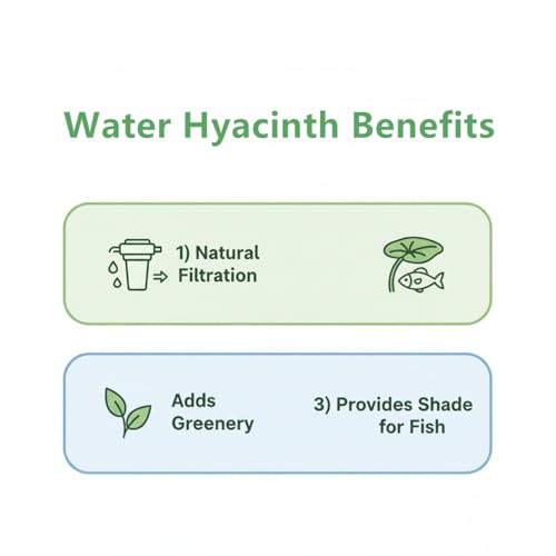 200 Water Hyacinth Seeds for Planting Pond Plants - Aquatic Plants for Water Gardens Koi Ponds and Outdoor Decor - Vibrant Water Plants for Natural Filtration and Backyard Ponds