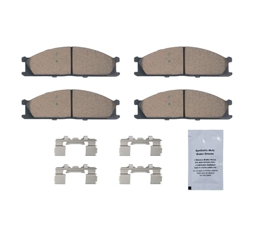 Image of HUSCH D333 Front Ceramic Brake Pads Kit Fit For Nissan D21 1986-1994, For Frontier 1998-2004, For Pathfinder 1987-1995, For Pickup 1995-1997, For 720 1986, For Subaru SVX 1992-1997