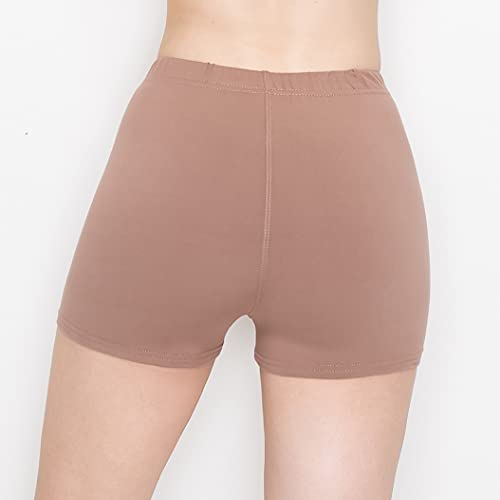 Image of ALWAYS Faux Leather Shorts - High Waist Active Stretch Yoga Short Pants for Women