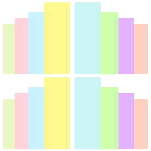 LXUEJIE 16 Pcs Guided Reading Highlight Strips, Colored Overlays Bookmarks Reading Tracking Rulers Highlight Strips Readings Line Guiding for Dyslexia ADHD to Reduce Visual Stress