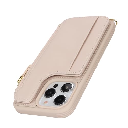 Étui portefeuille iPhone 15 Pro Max résoud vos problèmes de rangement avec sa poche zippée - 7