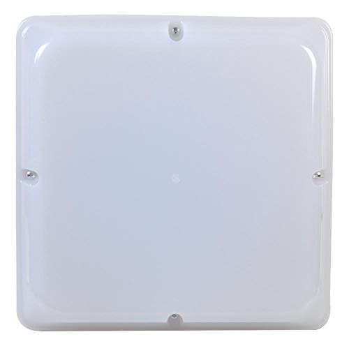 PRO ELEC PELL0238 Square LED Emergency Ceiling Light, Maintained, IP65, 320x320x100mm, White