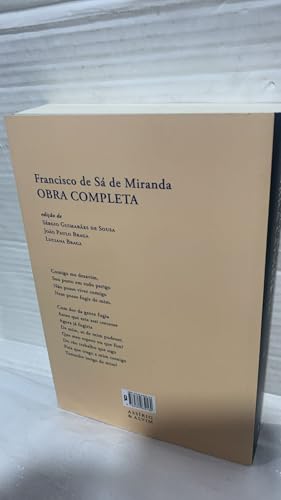 FRANCISCO DE SÁ DE MIRANDA - OBRA COMPLETA