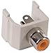 Inline Coupler,RCA,Duplex,Light Almond