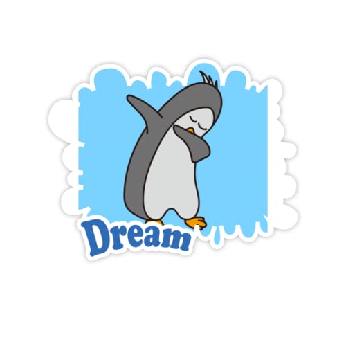 Movimento Freddo Penguins Antartide Adesivi Citazione Sogno Decalcomanie in Vinile