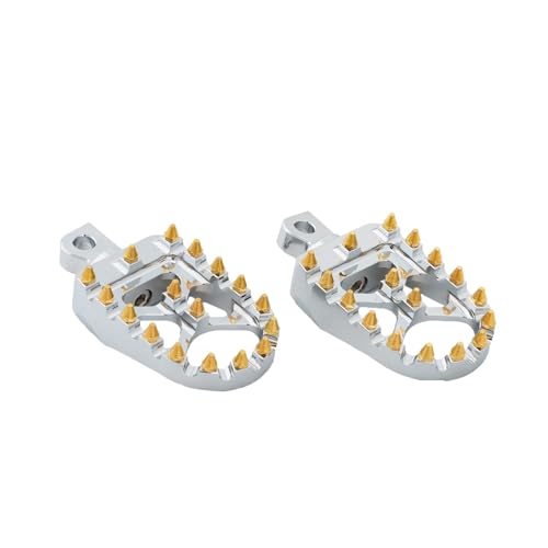 Pédales moto MX larges avec grip maximal pour repose-pieds FLH et Bobber