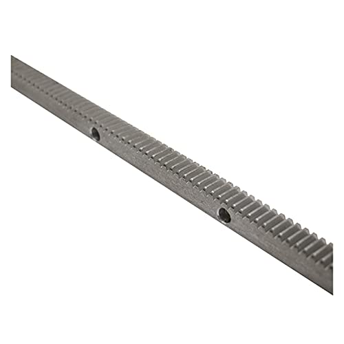 MKSIWSA Industry 2 Mod Spur Gear Rack Right Teeth 20 * 20 Length 1000mm Linear Guides Steel CNC Parts Modulus 2 (Color : with Holes, Guide Length : 1000mm)