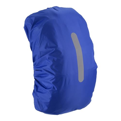 M METERXITY Backpack Rain Cover - Waterproof Lightweight Cover with Vertical Reflective Strap, Apply to Cycling/Hiking/Mountain Climbing (55-65L, L, Navy Blue)