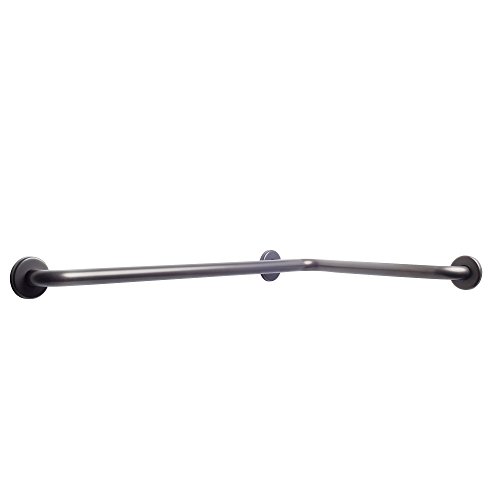 Top Rated CSI Bathware BAR-HA3030-TW-125-OB Series L-Shaped Horizontal Bathroom Angled Safety Bar, Oil Rubbed Bronze
