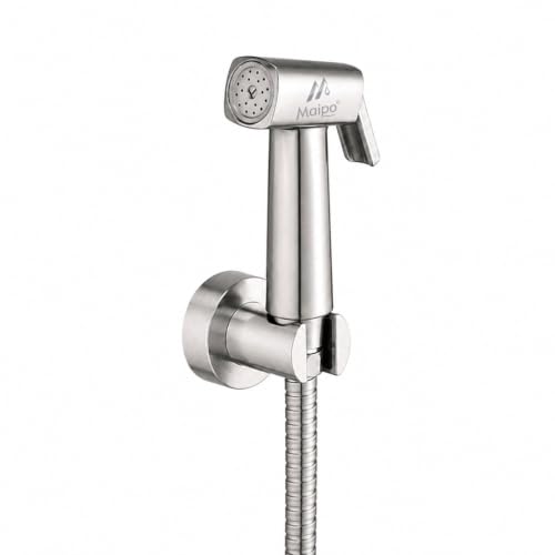 Image of Maipo Croma ABS Health Faucet Set for Toilet and Bathroom with 1 Meter Flexible Tube & Wall Hook, Handheld Jet Spray