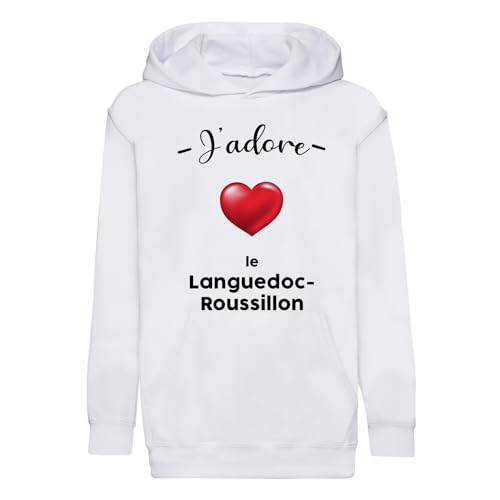 Sweat enfant J'adore le Languedoc Roussillon - Cadeau souvenir idéal de Montpellier
