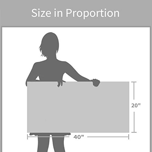 ARTISTIC PATH Abstract Picture Canvas Wall Art: Silver Foil Artwork Painting Print for Living Rooms (40" W x 20" H, Multi-Sized) - Image 6