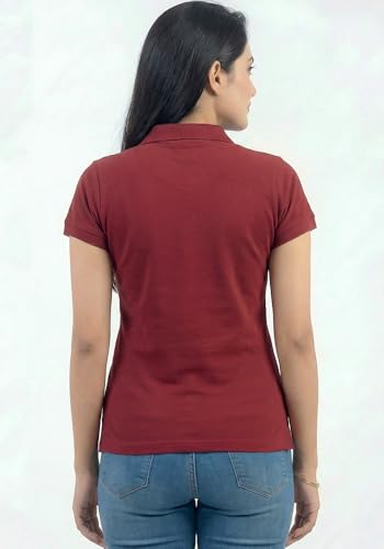 Image of Wear Your Opinion Womens Polo Collar Neck T-Shirt Top (Design: Solid)