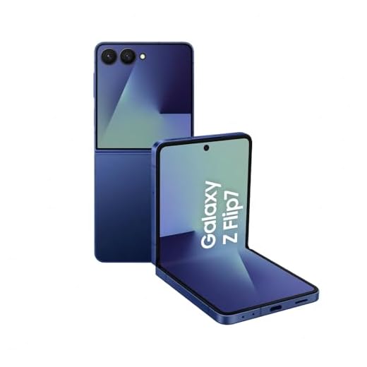 Samsung Galaxy Z Flip7 AI Smartphone mit Galaxy AI, KI-Handy mit Android, Faltbares Design, Infinity Frontdisplay, 50-MP-Weitwinkelkamera, 512 GB, 12 GB RAM, Blue Shadow, 3 Jahre Herstellergarantie