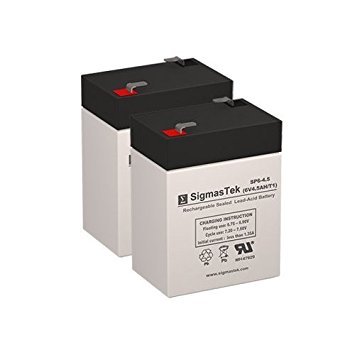 SigmasTek 3FM4.5 Compatible Battery Pack of 2, 6V 4.5Ah