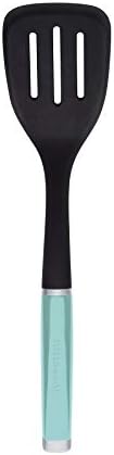 KitchenAid Classic Nylon Slotted Turner, 13.66-Inch, Aqua Sky