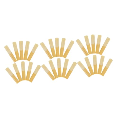 ULDIGI 3sets Clarinet Reeds 2.5 for Beginners Easy Install Clarinet Parts 10pcs*3