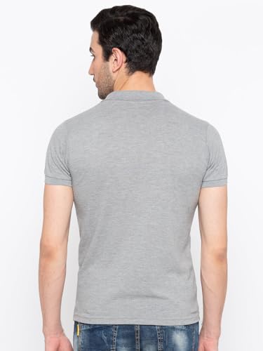 Image of Status Quo Men's Polo T-Shirt | Rich Cotton Blend | Slim Fit | All Day Comfort | Contrast Inner Placket | Polo Collar