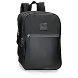 Mochila de 28 cm x 40 cm x 14 cm fabricada en Poliéster y PU
