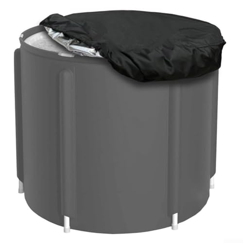 Outdoor Ice Bath Cover Oxford Cloth Waterproof Dustproof Cold Plunge Tub Protector for Ice Water Therapy(36.6 * 5.9 inches)