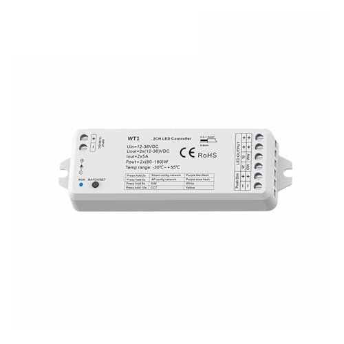 Contrôleur WW CW CCT WT1 variateur LED 12V 24V 36V ruban bicolore